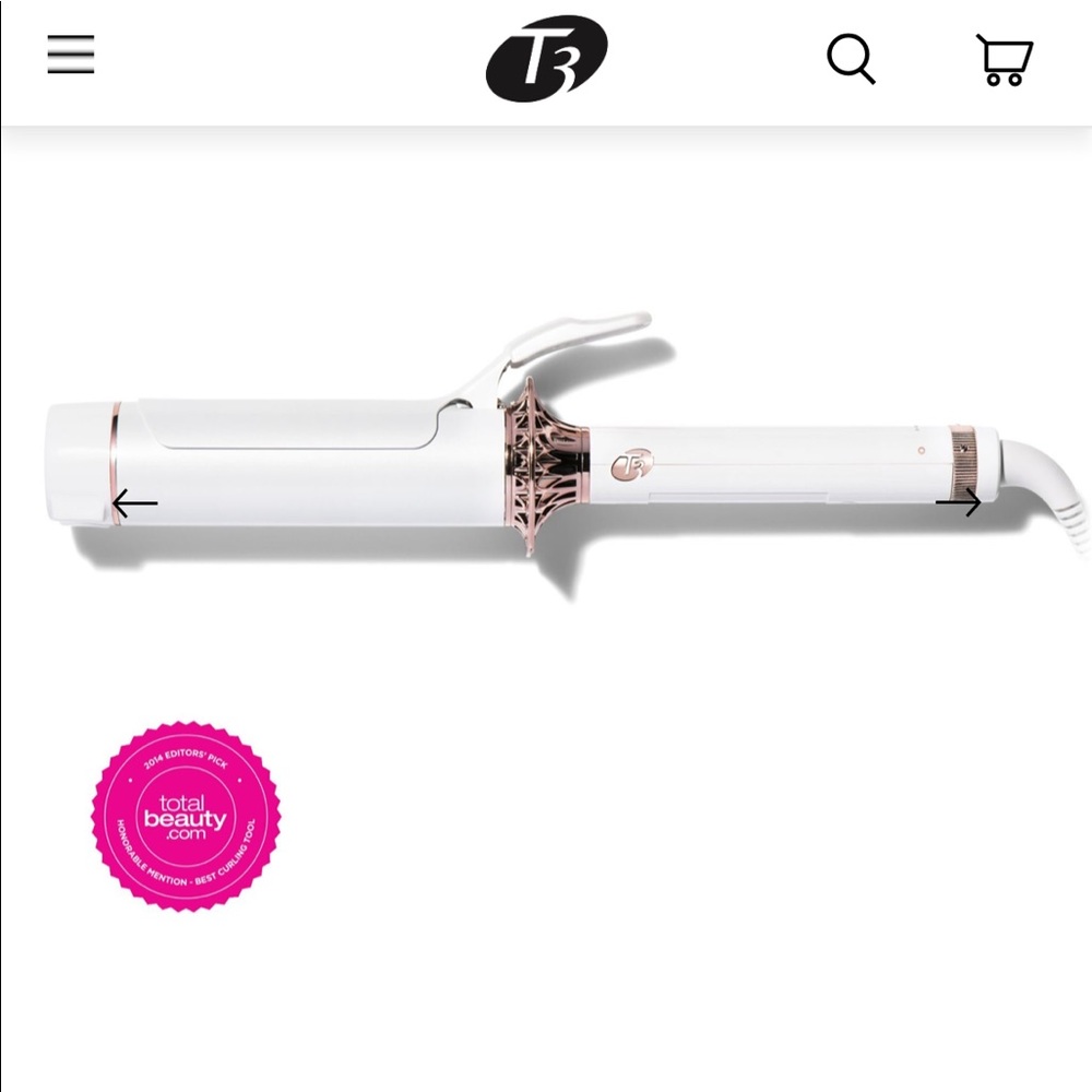 T3 1 3/4” barrel curling iron